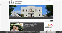 Desktop Screenshot of benetusser.es